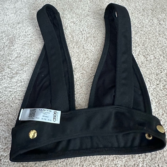 ASOS black bikini set / high waisted bottoms. UK4; US0 - Picture 2 of 2